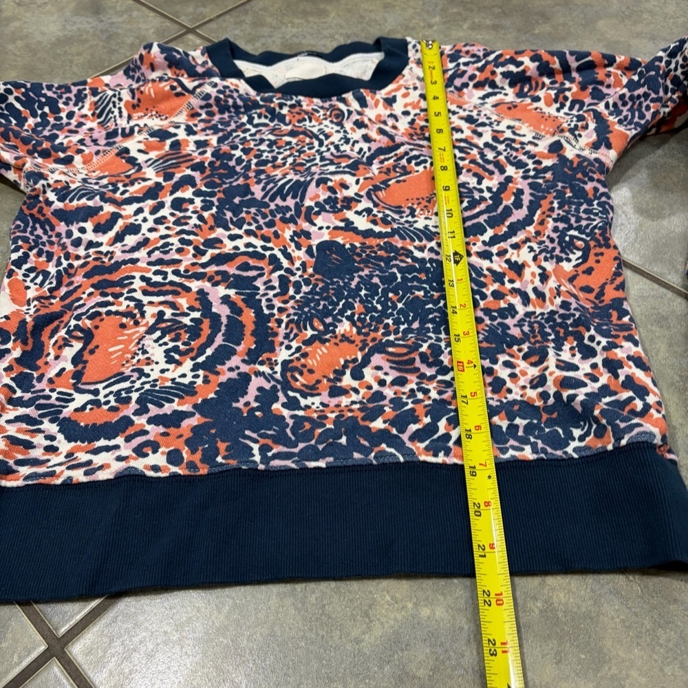Mother Denim Womens Tigers Prints sweatshirt Sz M - Picture 11 of 13
